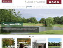 Tablet Screenshot of dearbornhills.com